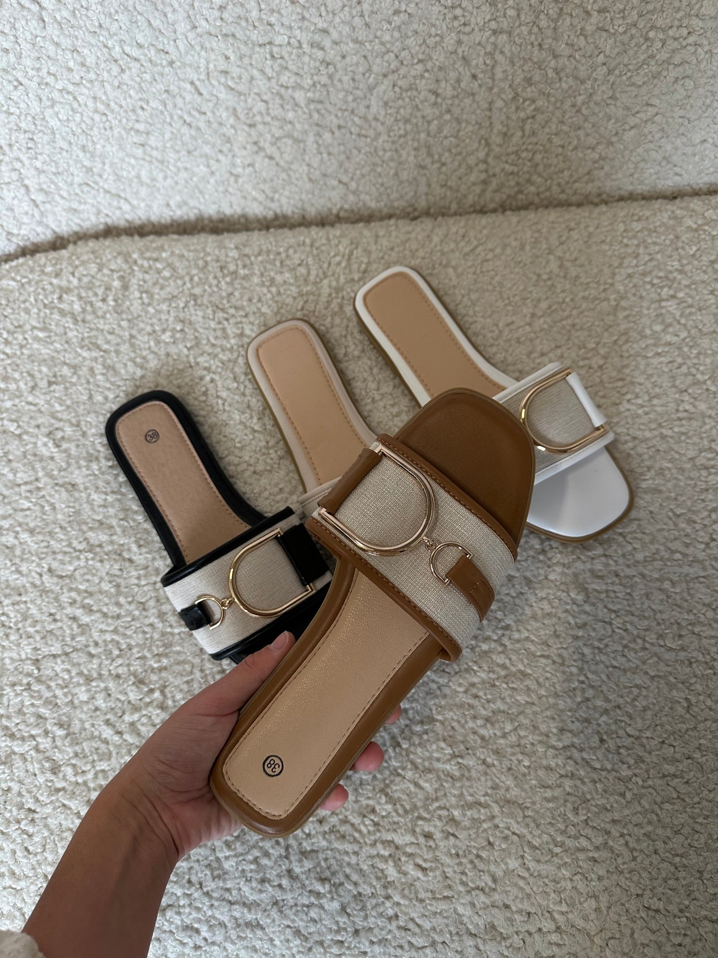 Lina slipper bruin