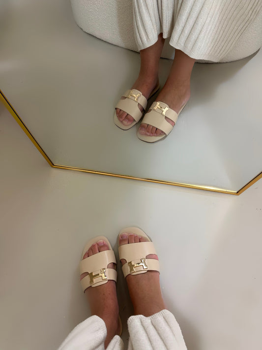Hailey slipper beige