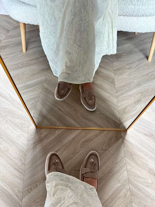 Lola loafer taupe - Coilé Fashion