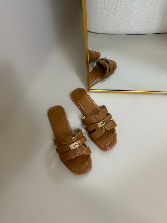 Sara slippers brown