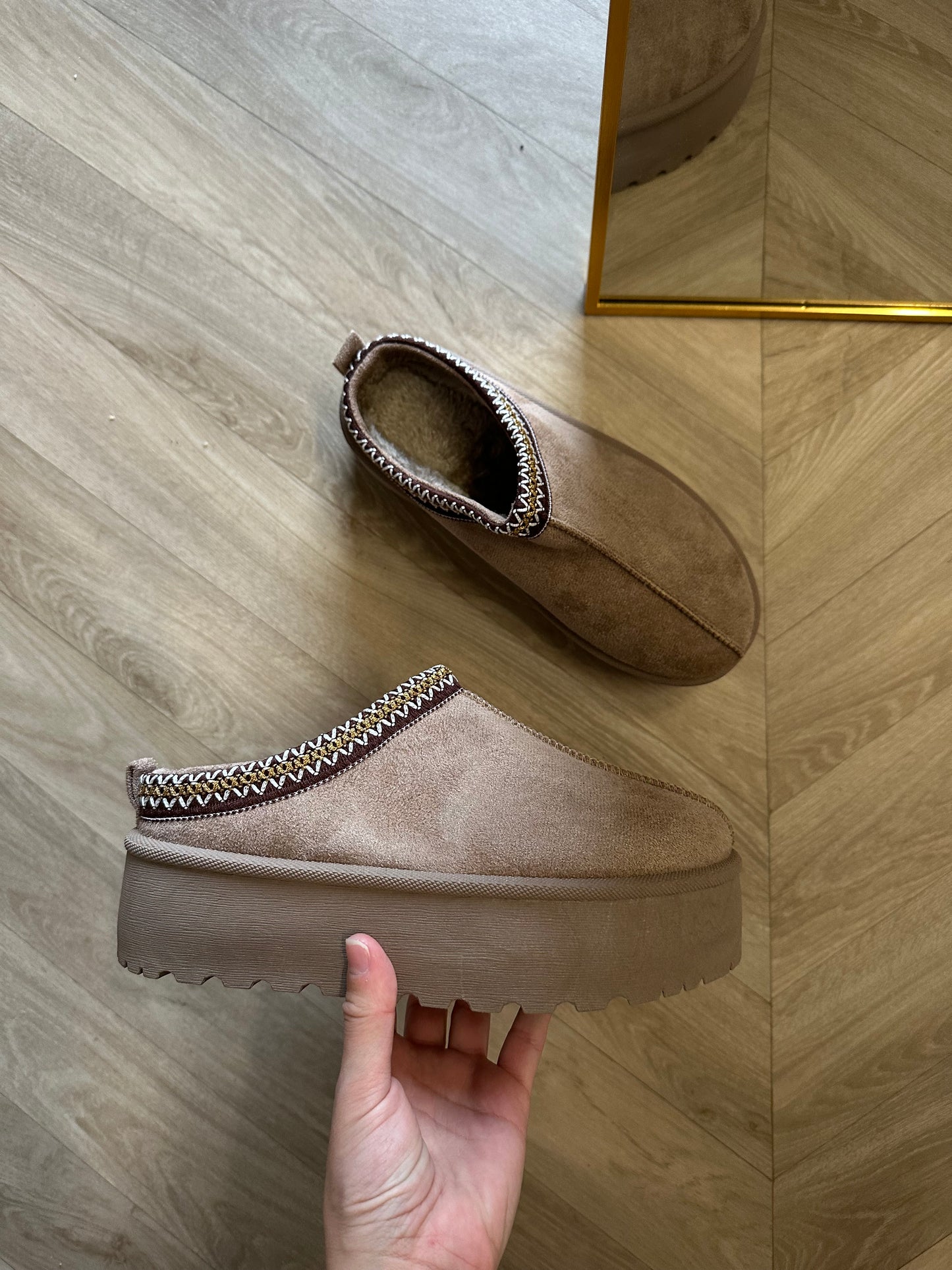 Kiki boots platform taupe