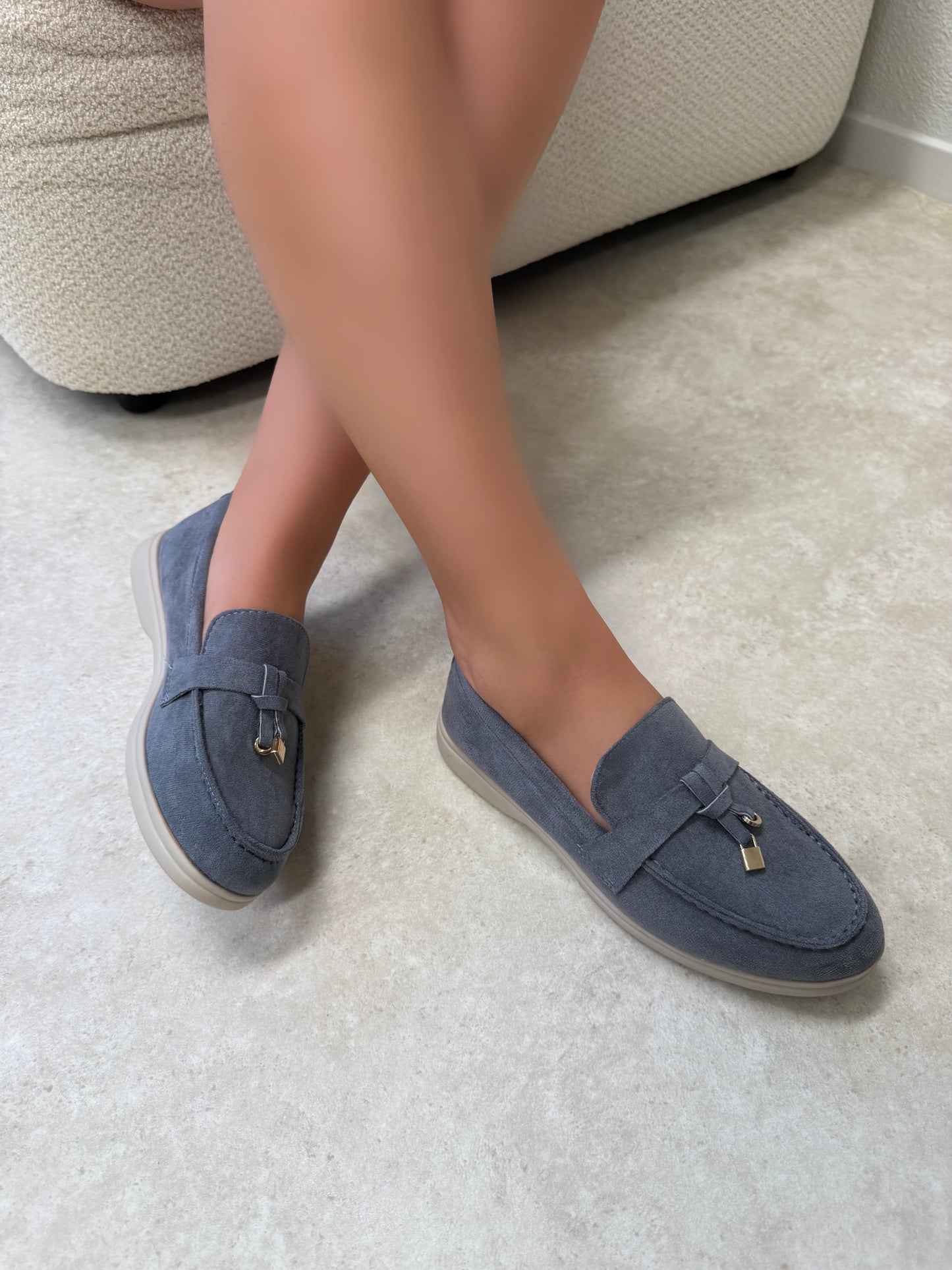 Lola loafer donker grijs