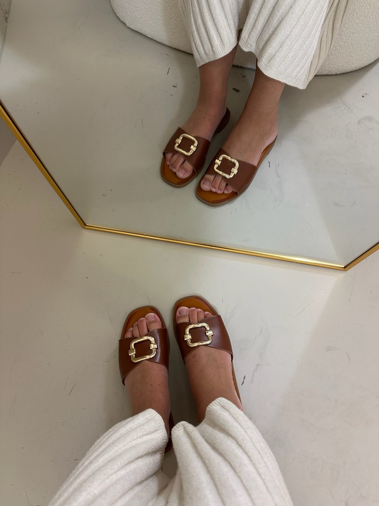 Sali slipper bruin