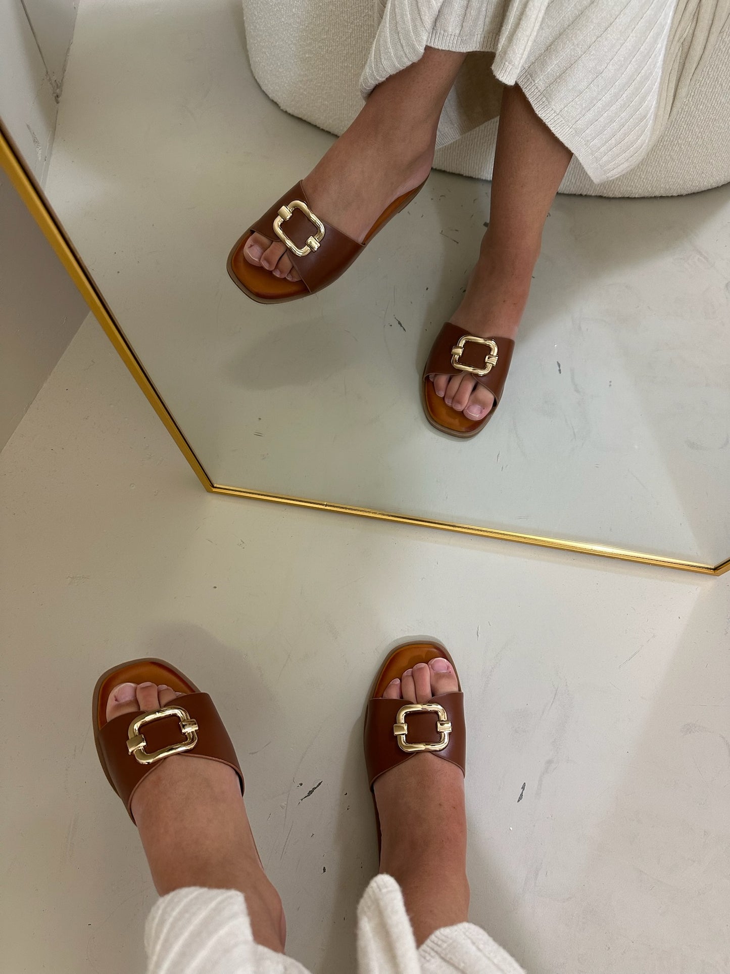 Sali slipper bruin
