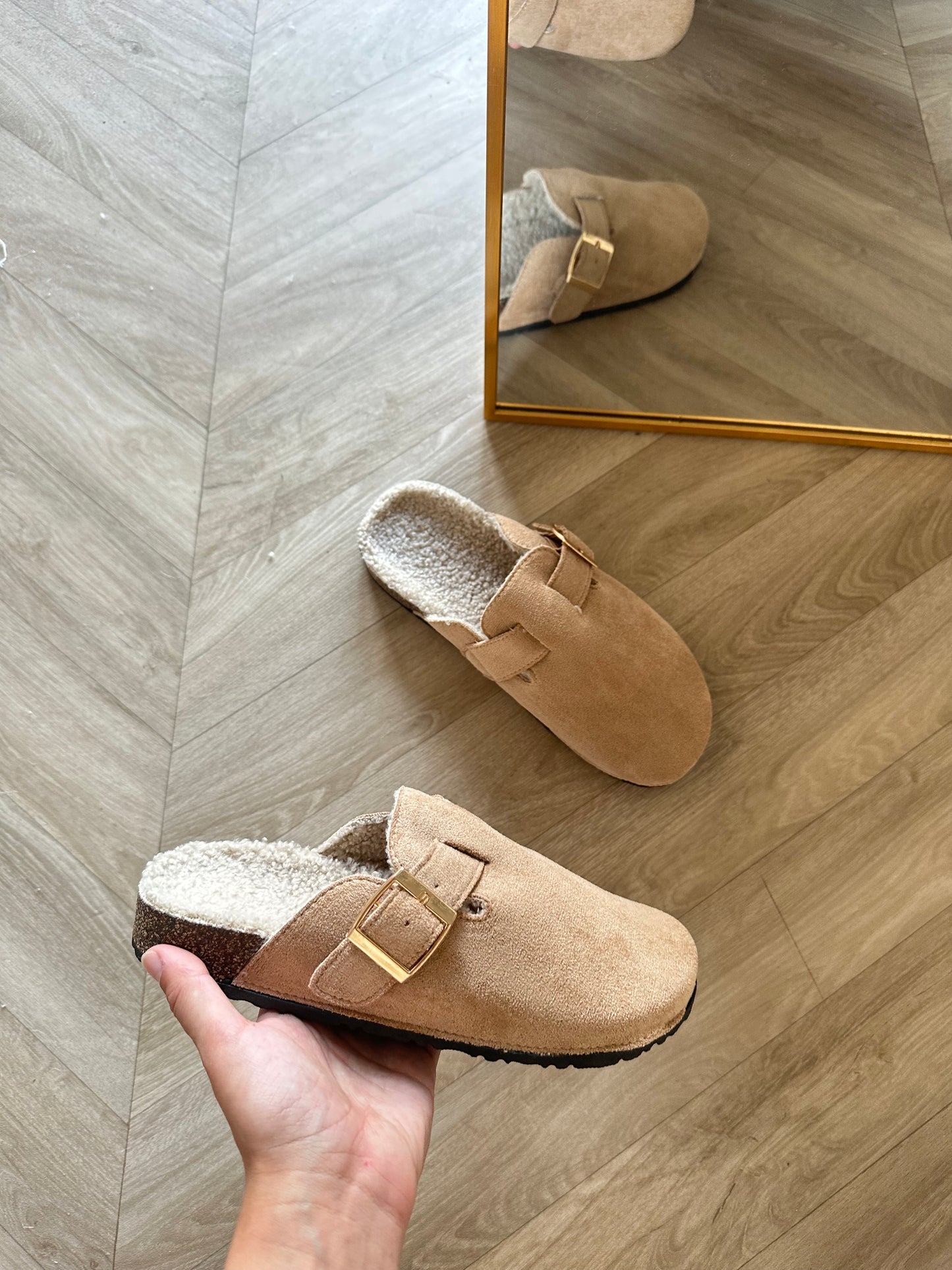 Berna clogs taupe - Coilé Fashion