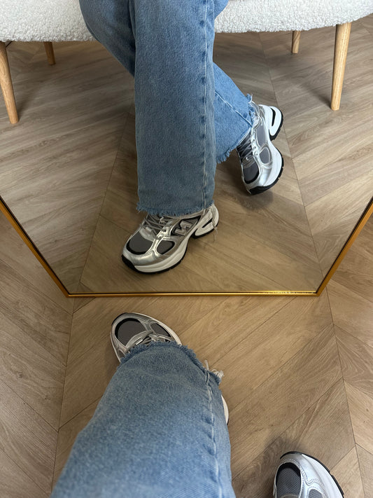 Nora sneaker zilver