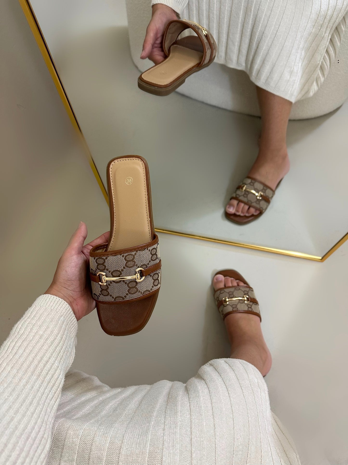 Bibi slipper bruin