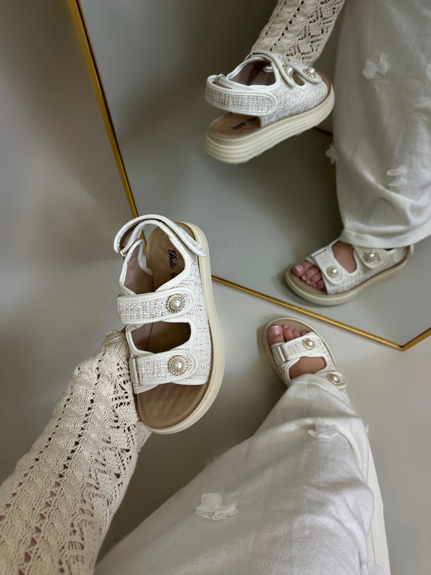 Mona sandaal beige