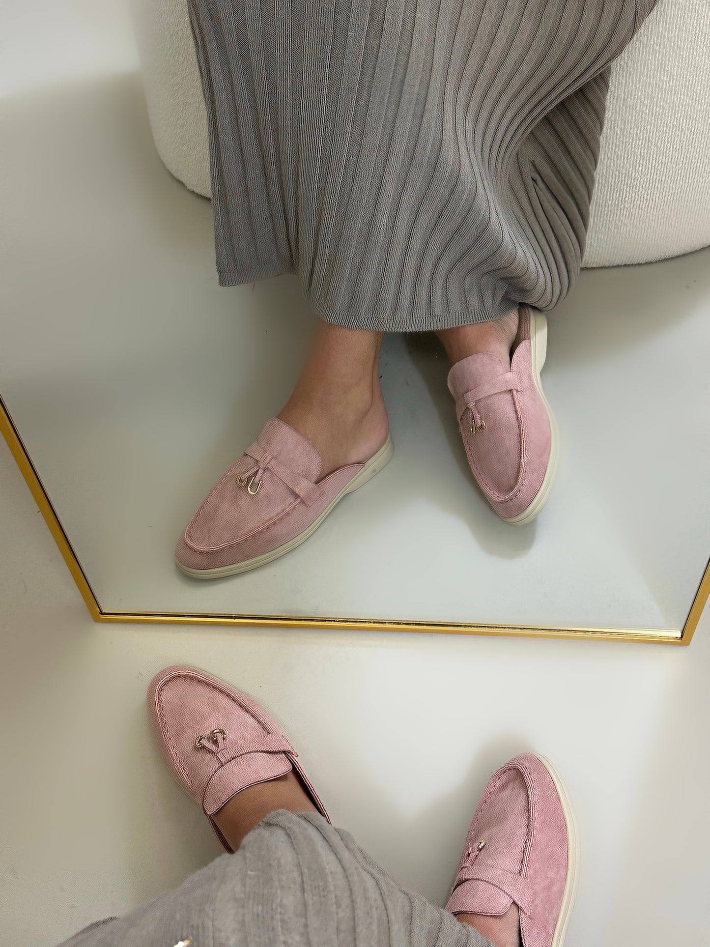 Sia loafer roze