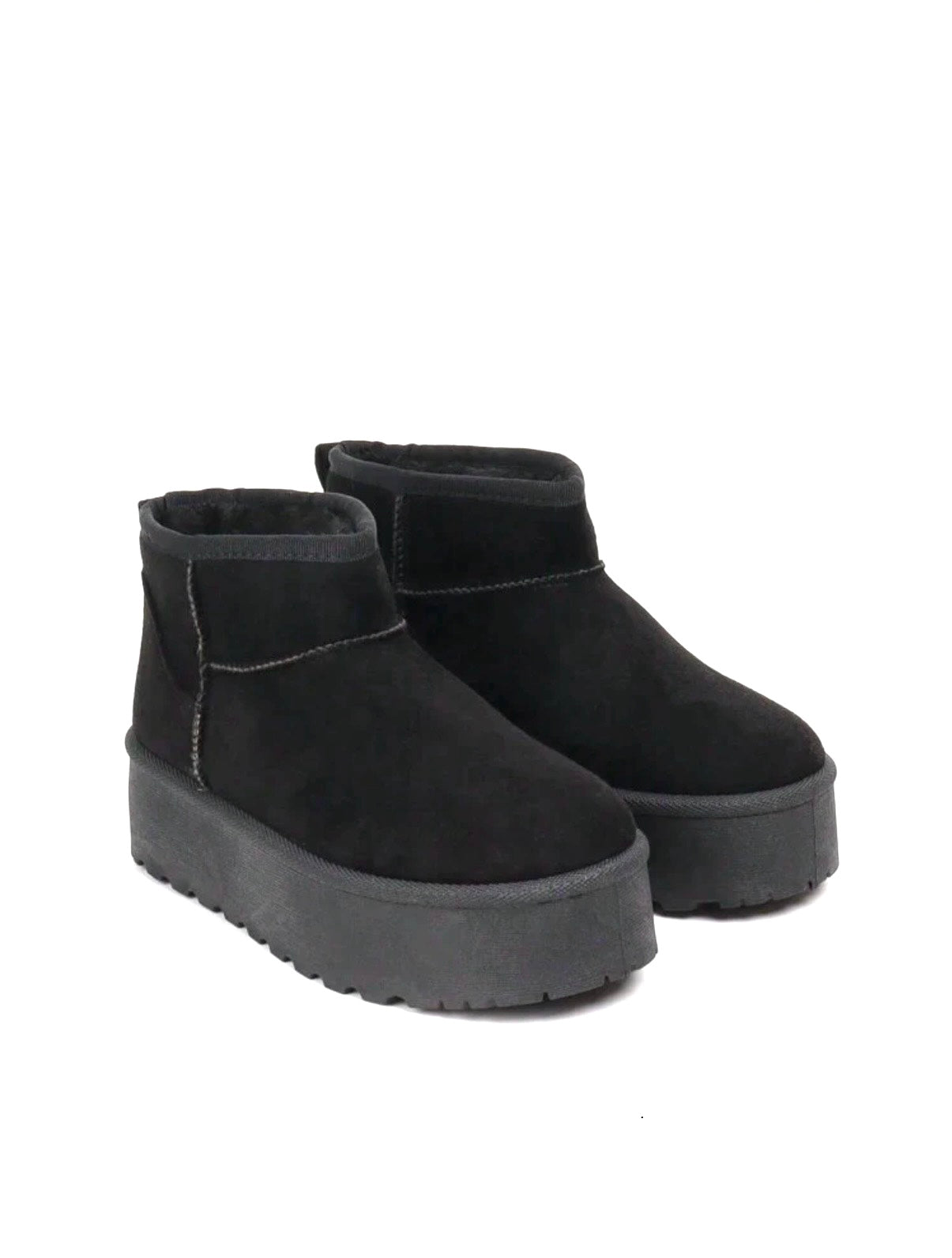 Nala platform boots zwart