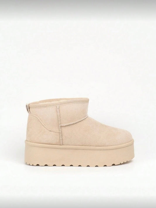 Nala platform boots beige