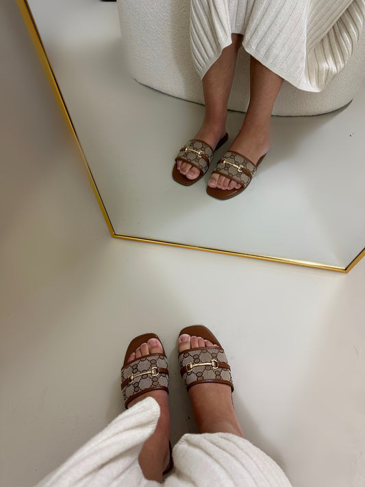 Bibi slipper brown