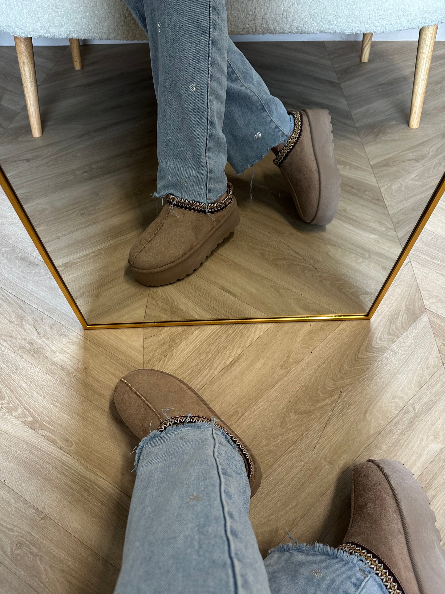 Kiki boots platform taupe