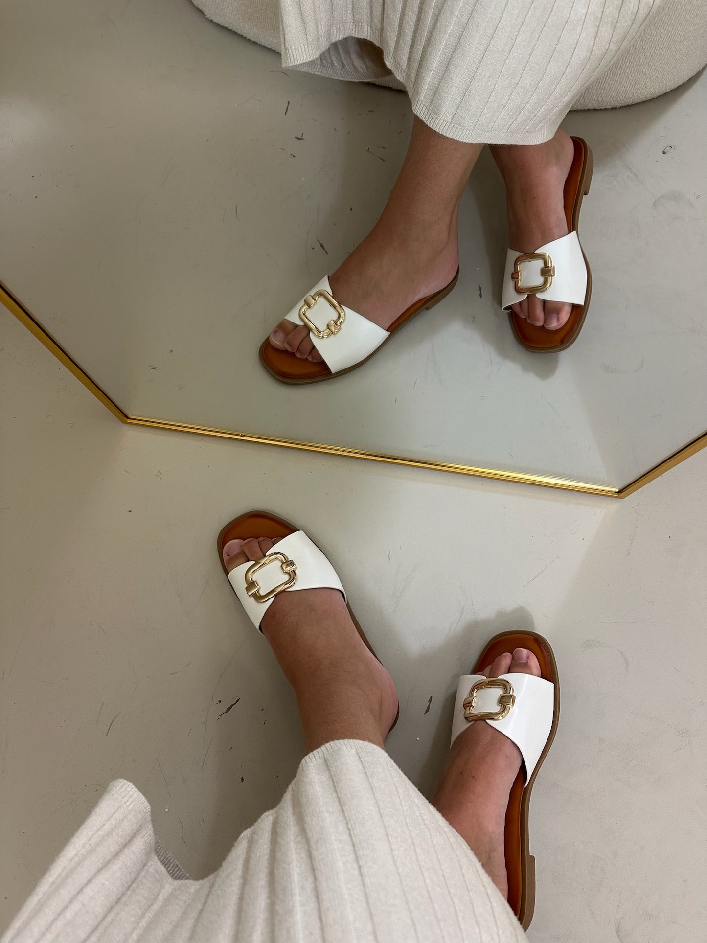 Sali slipper wit