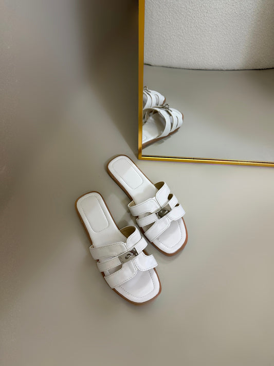 Sara slippers wit