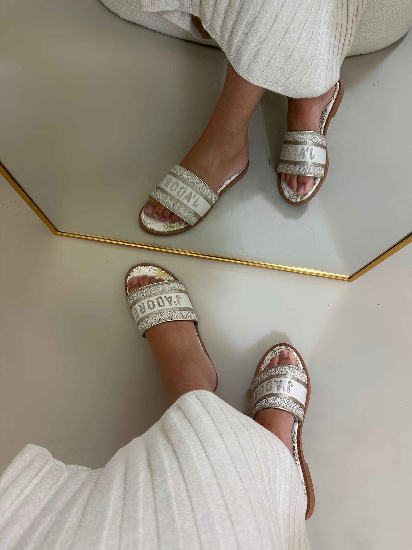 Safa slippers goud