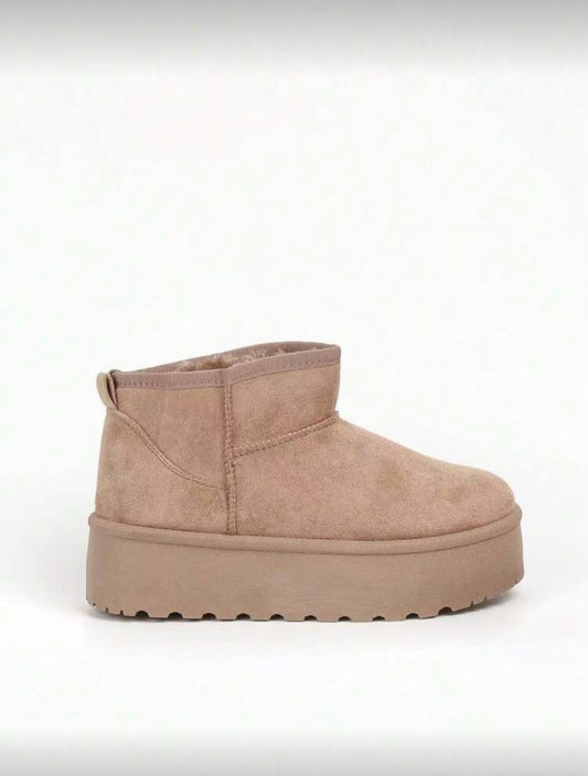 Nala platform boots taupe