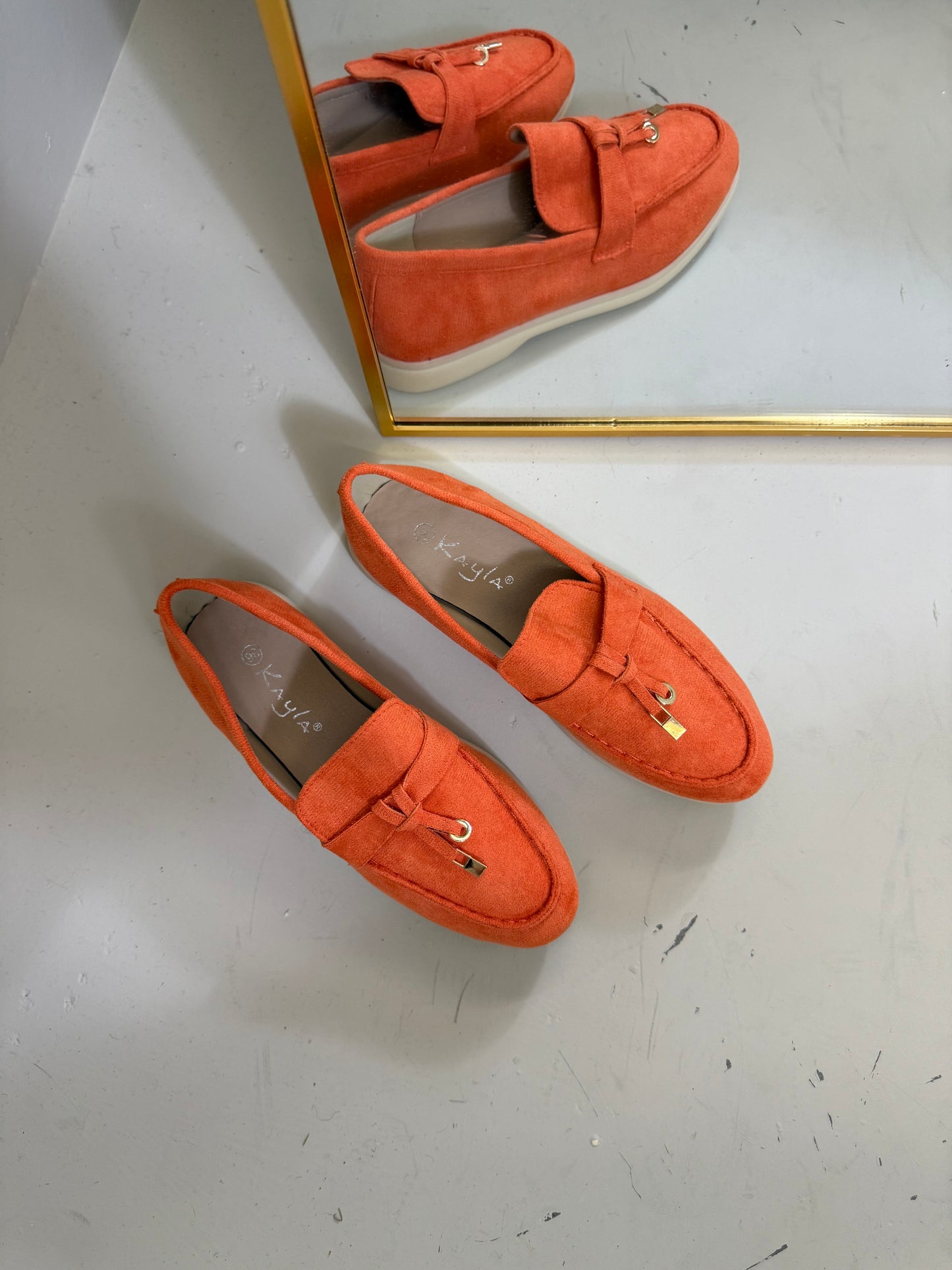 Lola loafer oranje