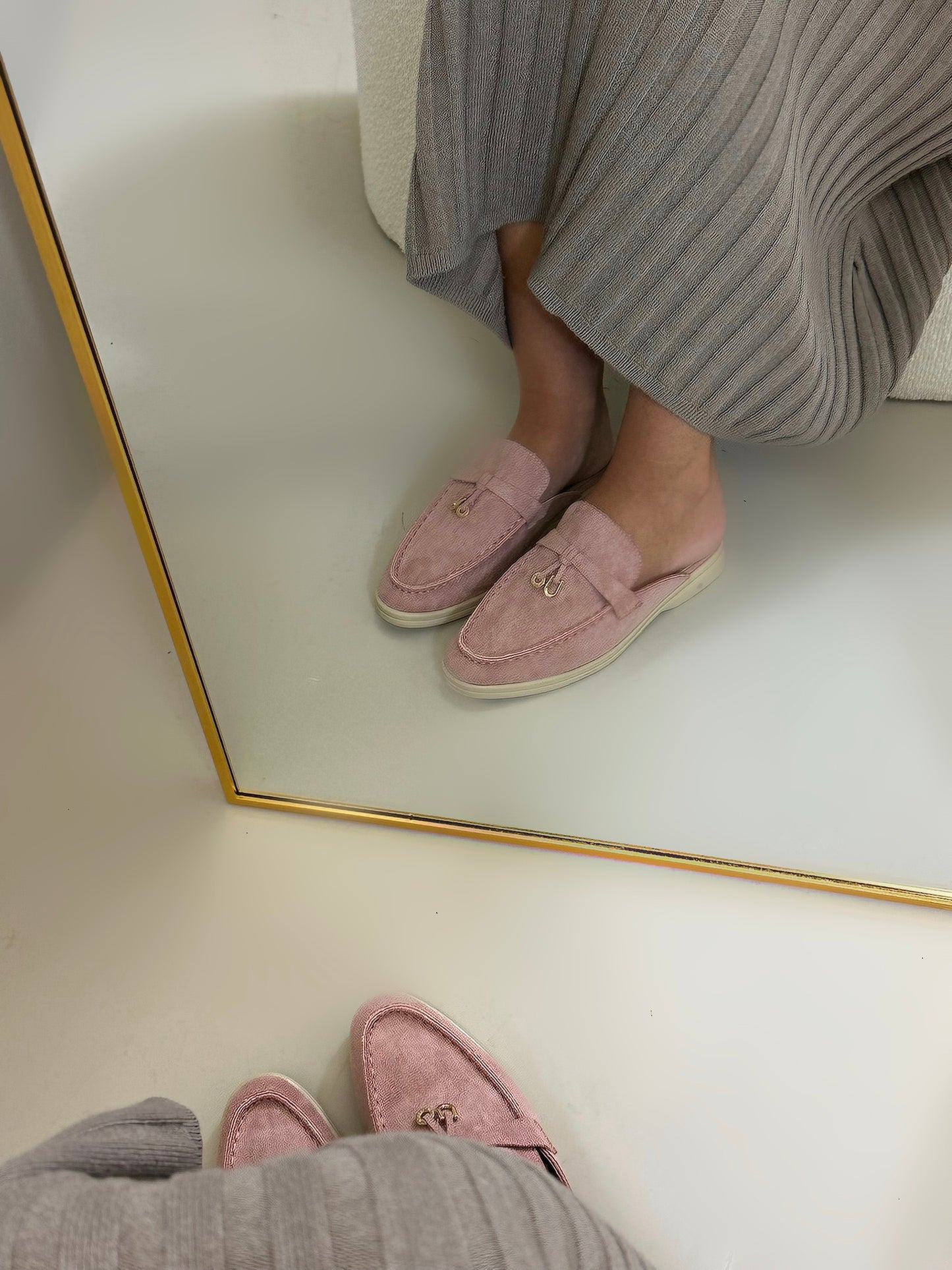 Sia loafer roze