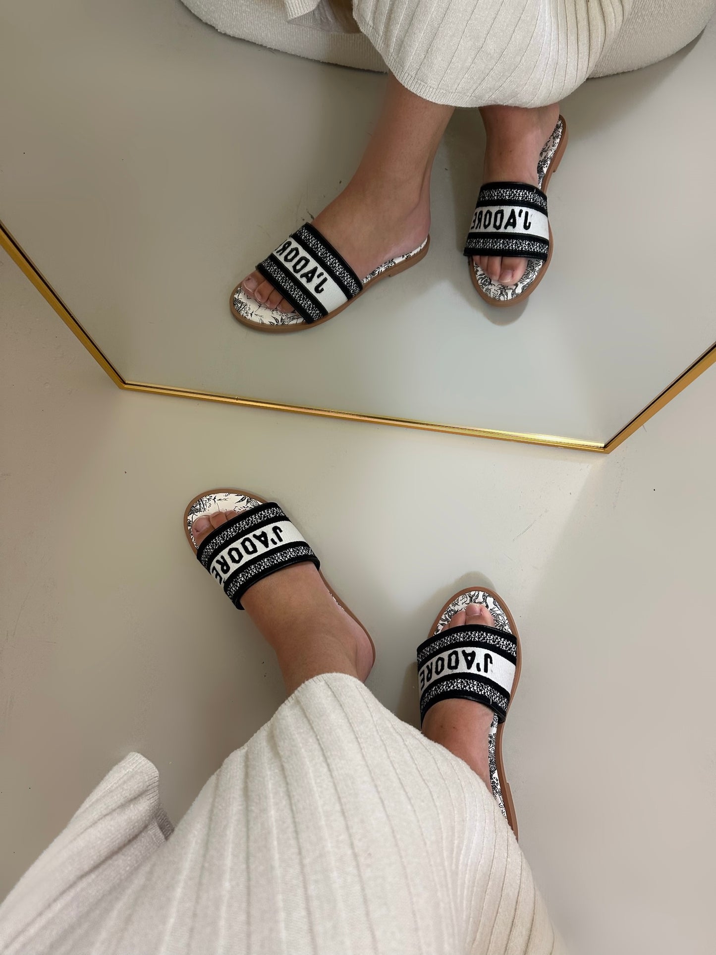 Safa slippers zwart