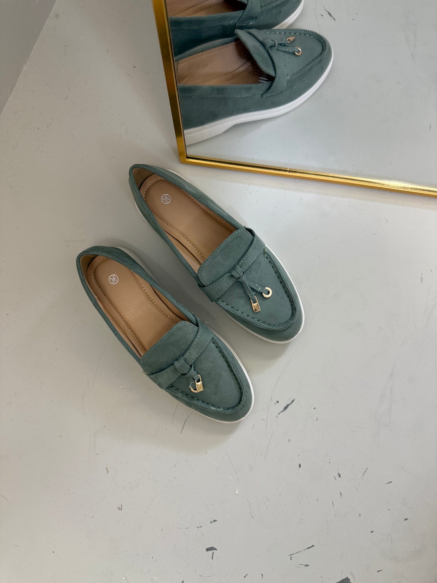 Lola loafer licht groen