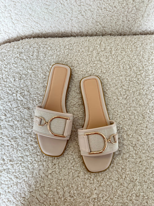 Lina slipper beige - Coilé Fashion