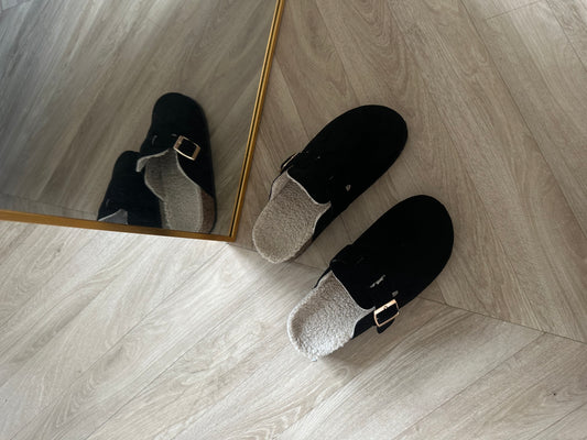 Berna clogs zwart - Coilé Fashion