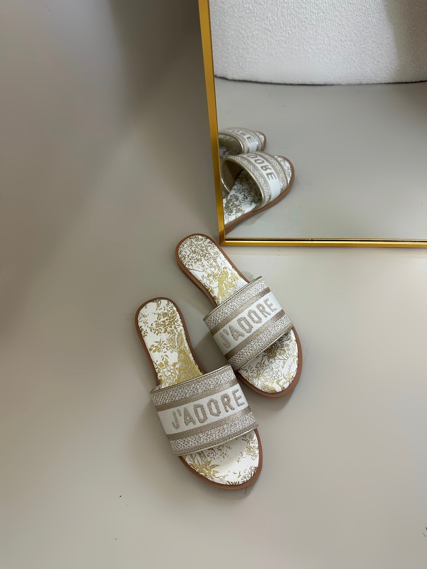 Safa slippers goud