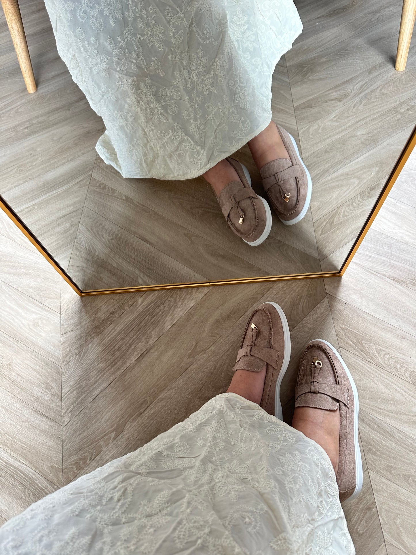 Lola loafer taupe - Coilé Fashion