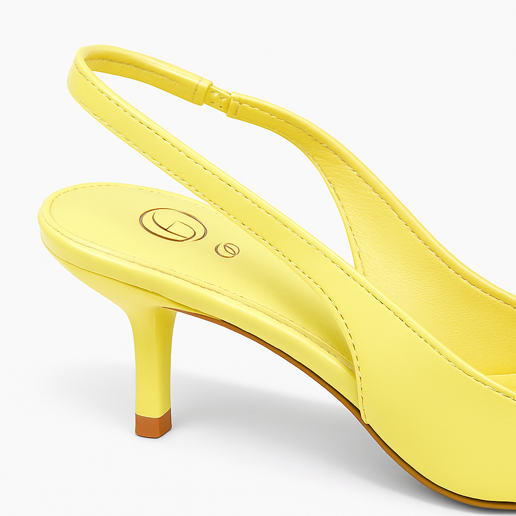 Tara heels yellow