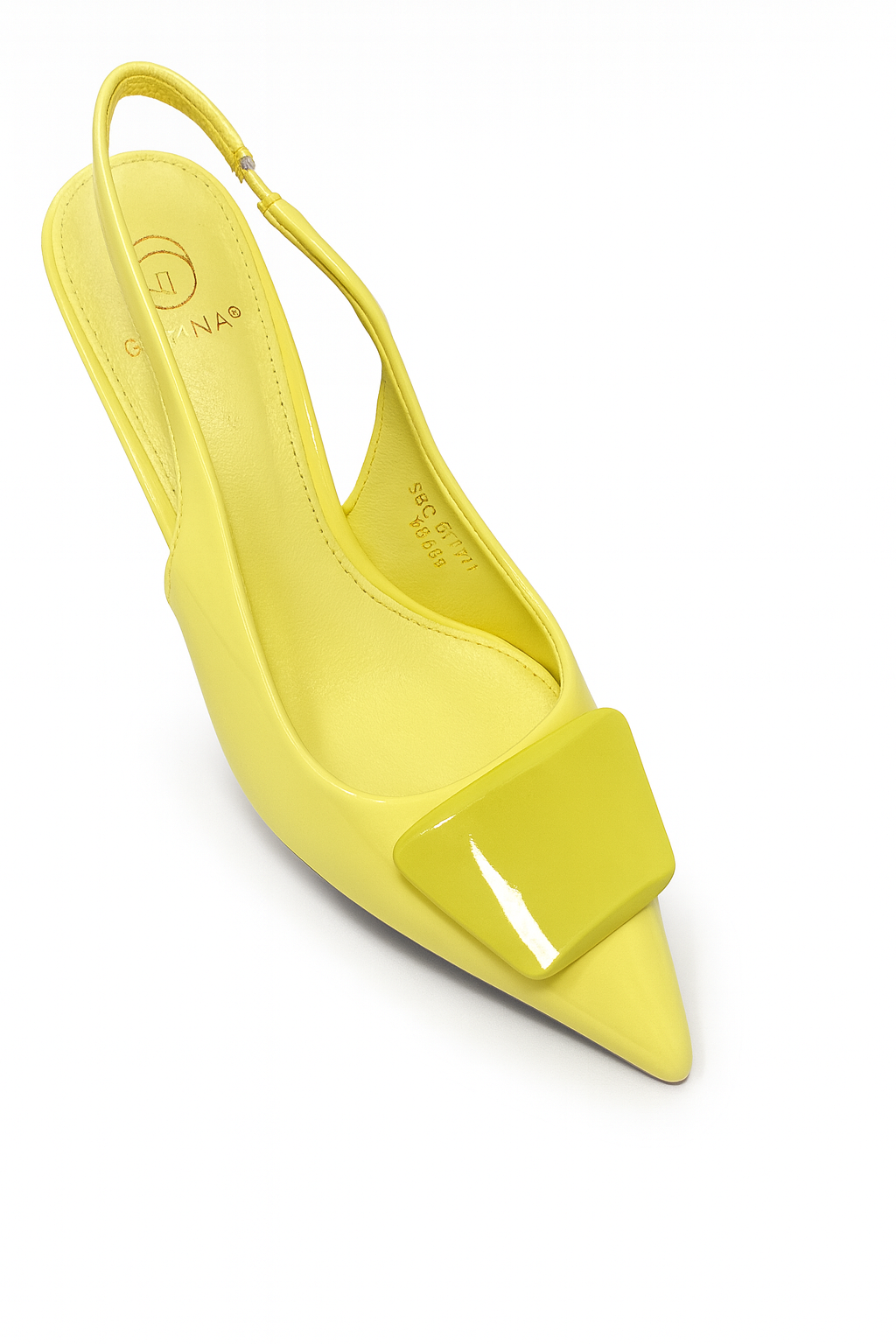 Tara heels yellow