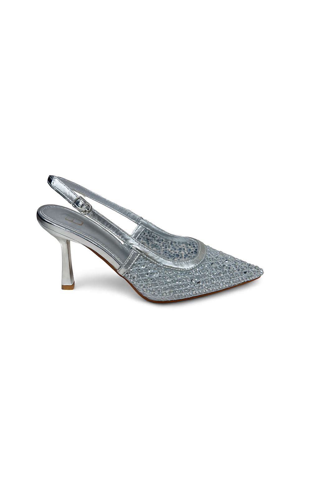Amelia heels silver
