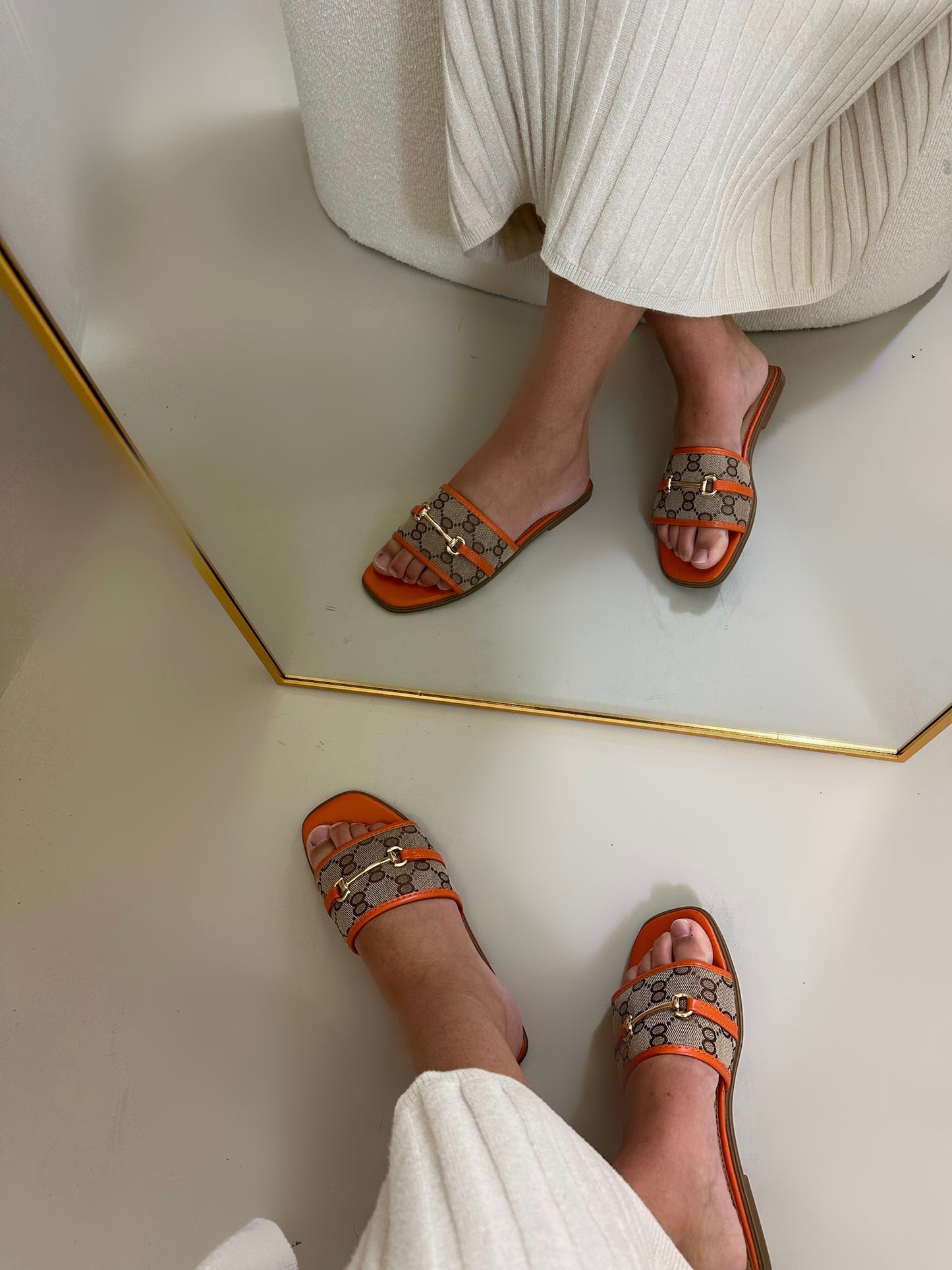Bibi slipper oranje
