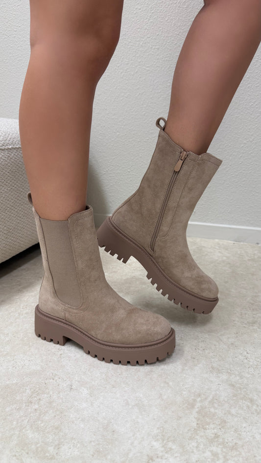 Linda laars suede taupe