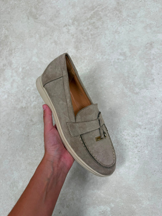 Lola loafer licht taupe