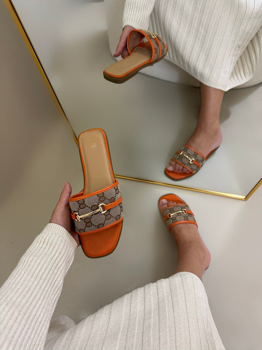Bibi slipper oranje