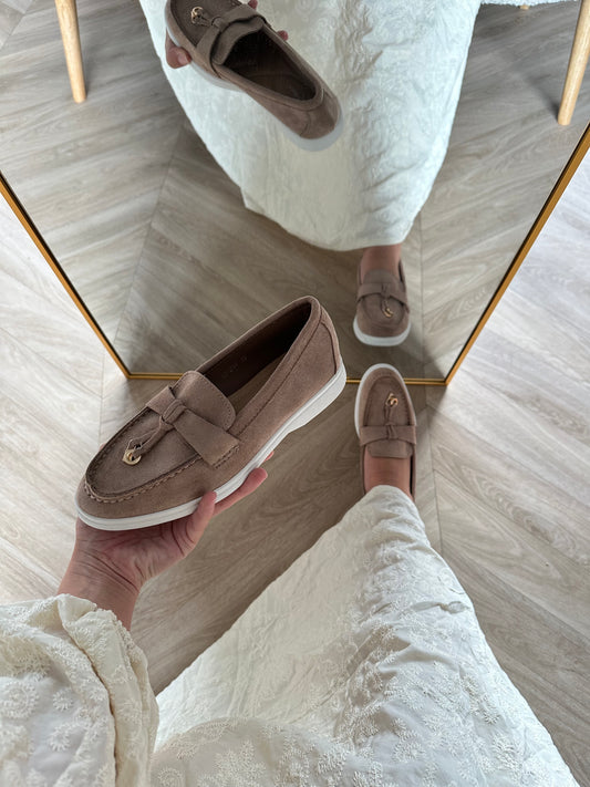Lola loafer taupe - Coilé Fashion