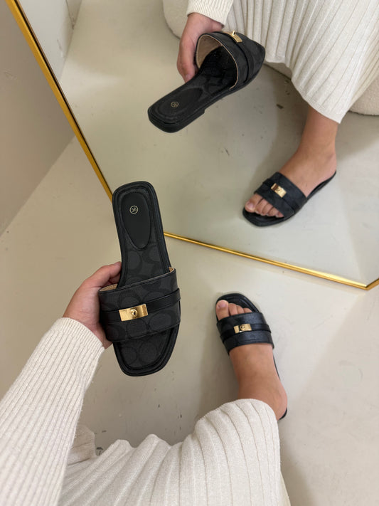 Nada slipper zwart