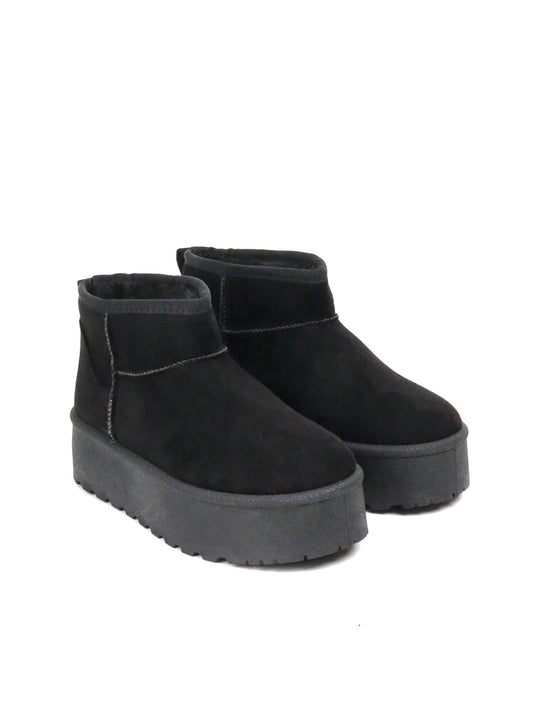 Nala platform boots zwart