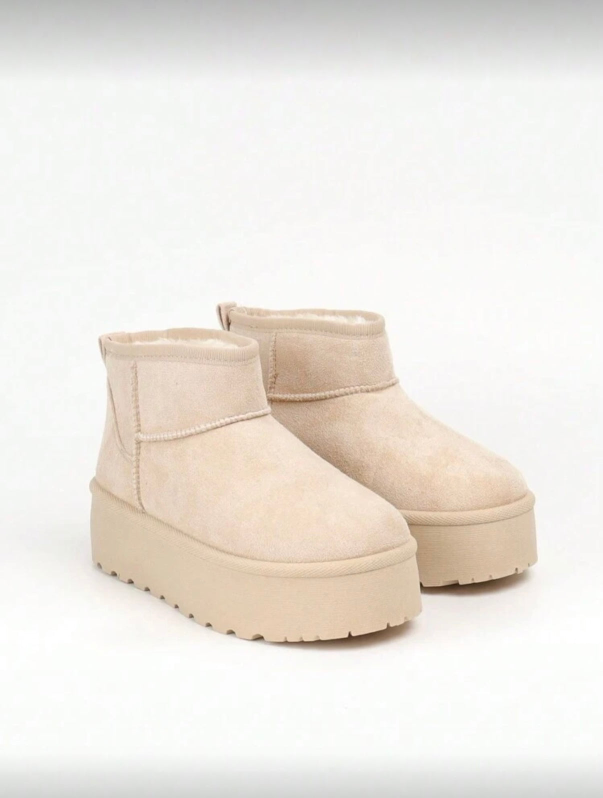 Nala platform boots beige