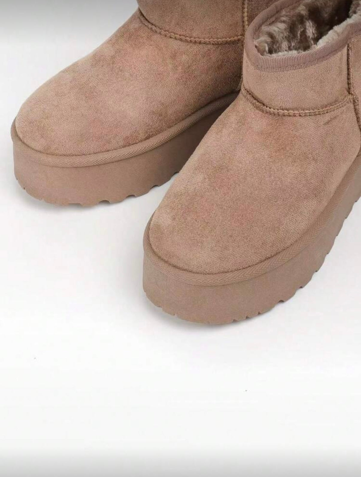 Nala platform boots taupe