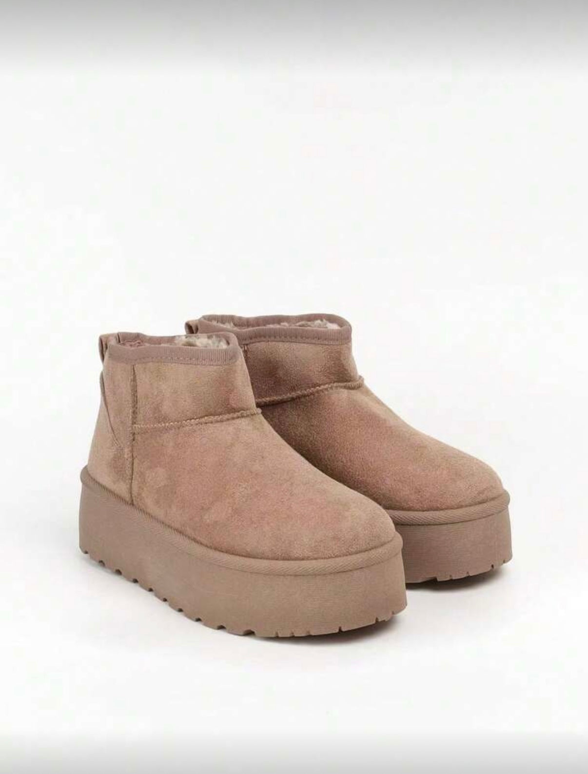 Nala platform boots taupe