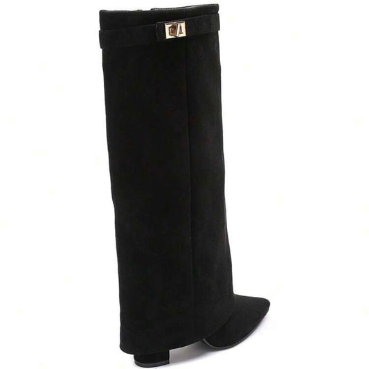 Davina boots suède zwart