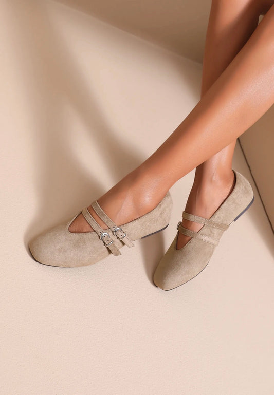 Selena ballerina taupe