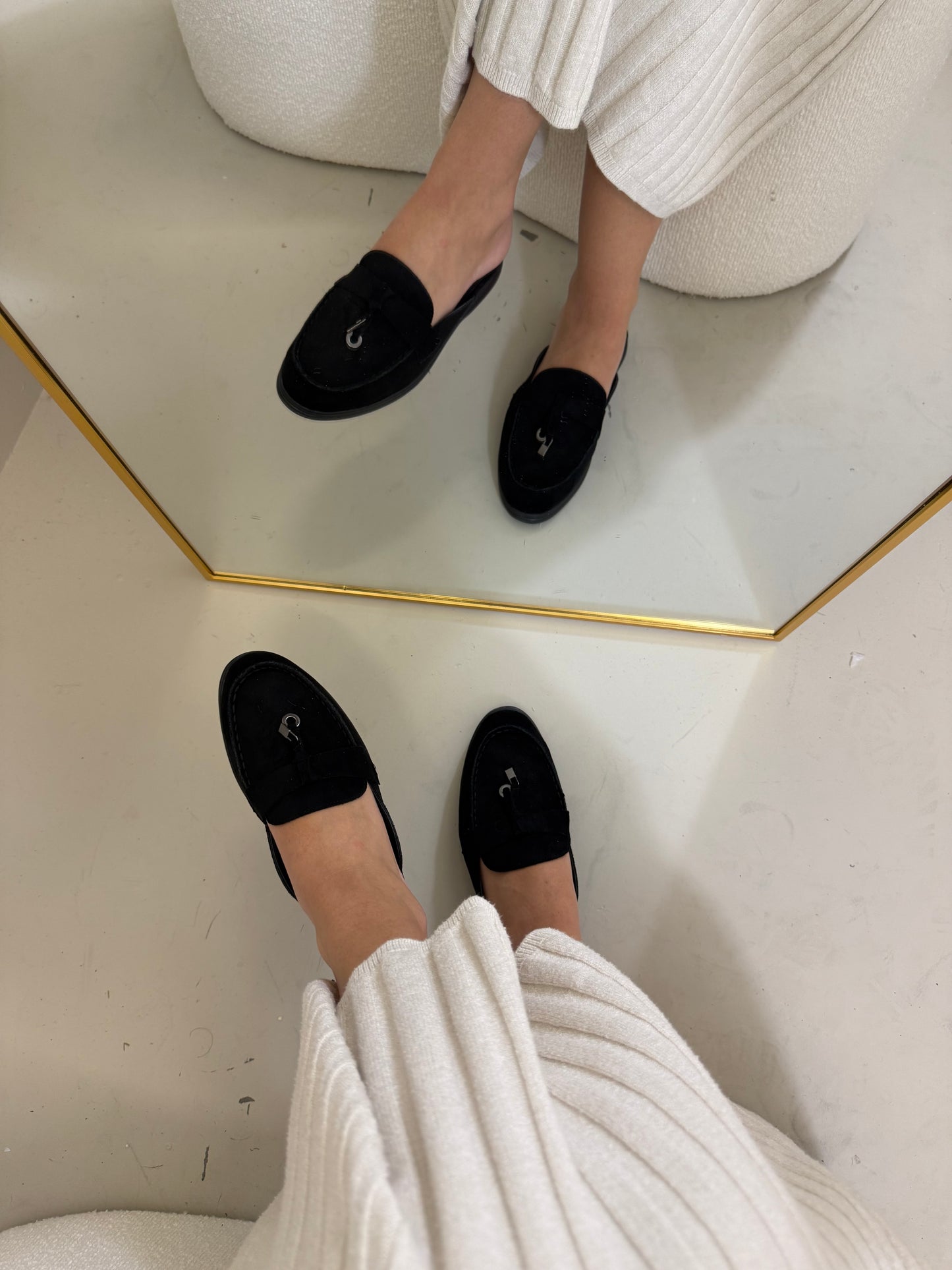 Nova loafer zwart/zilver