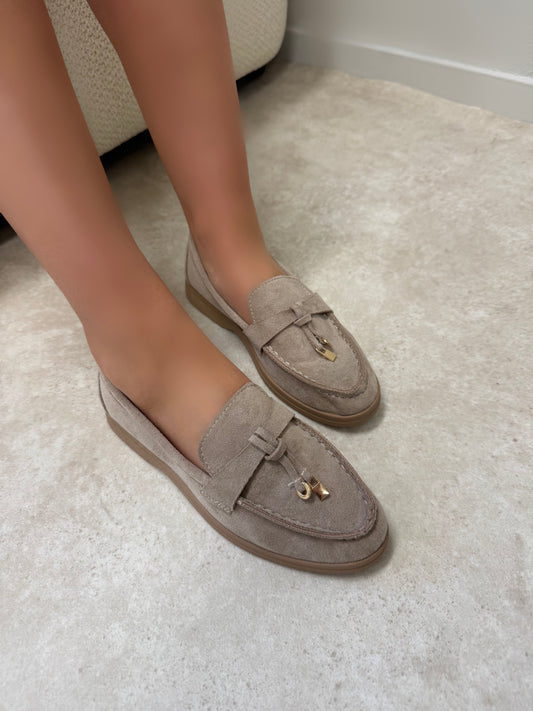 Lola loafer taupe/taupe