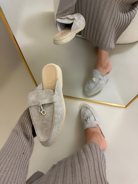 Sia loafer licht grijs