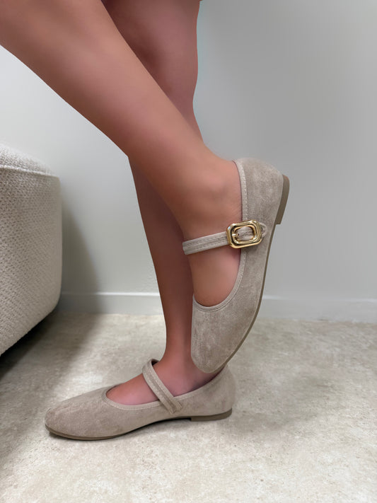 Claire ballerina taupe