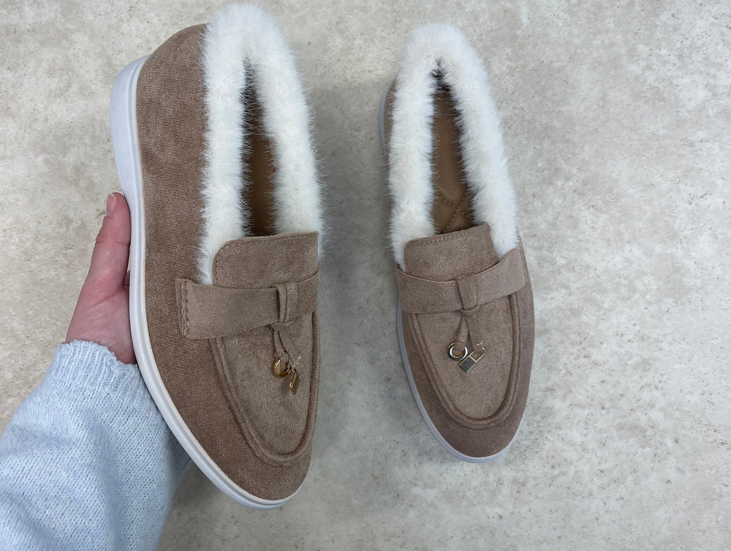 Lena loafer taupe