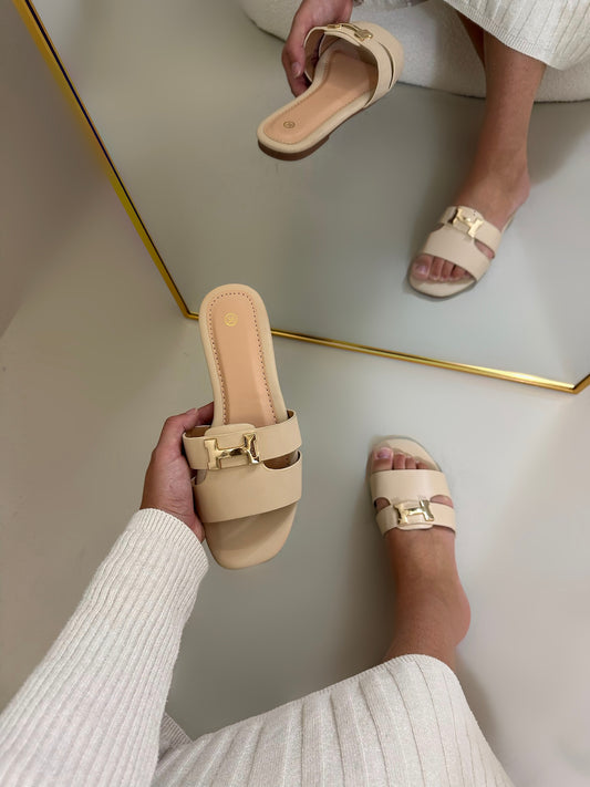 Hailey slipper beige